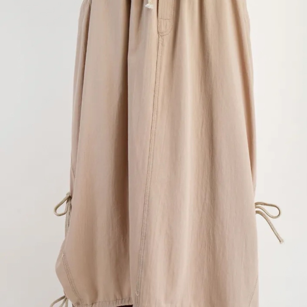 Easel Cotton Khaki Skirt